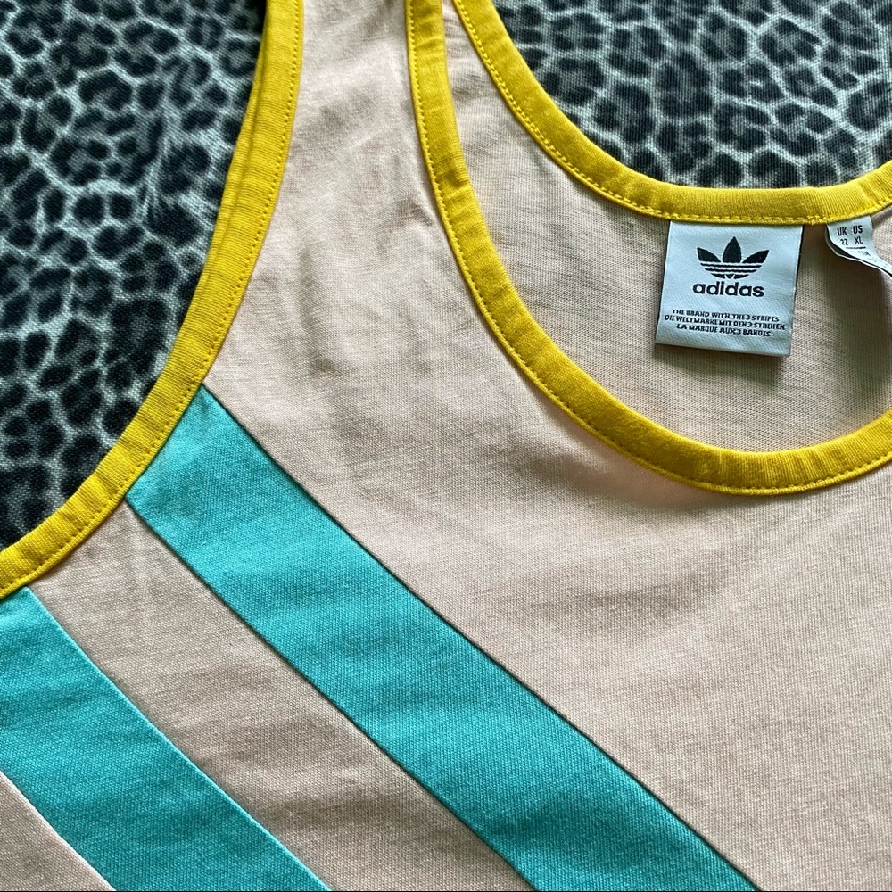 Adidas Original Cropped Pieced Patchwork Sleevele… - image 6